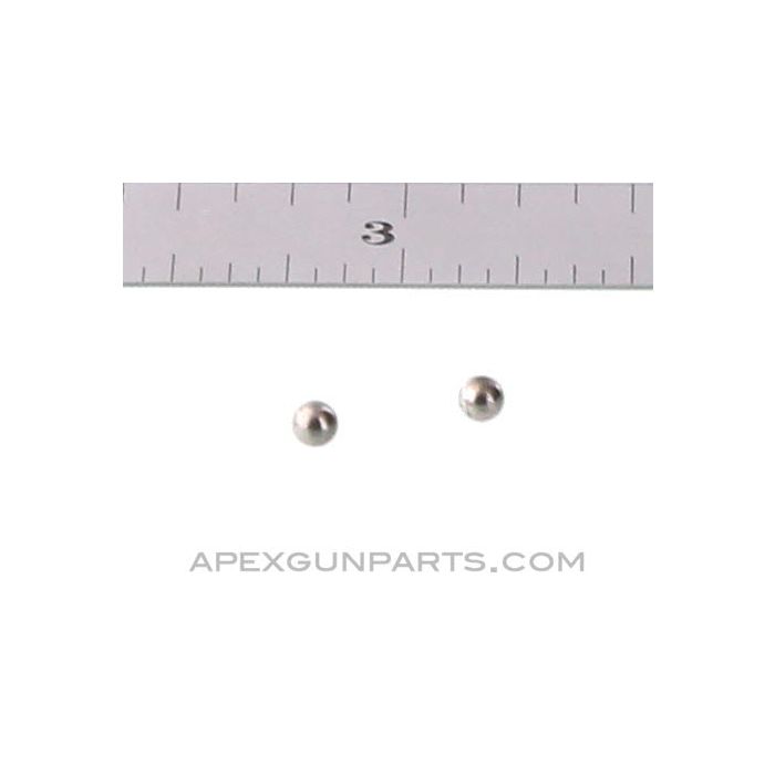 CETME Model C Rear Sight Detent Balls, Set of 2, *NOS* 