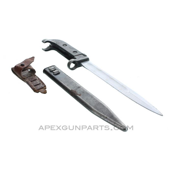 Polish Type 1 / 1st Pattern AK-47 Bayonet & Scabbard Dated 1958 and Later *Good*