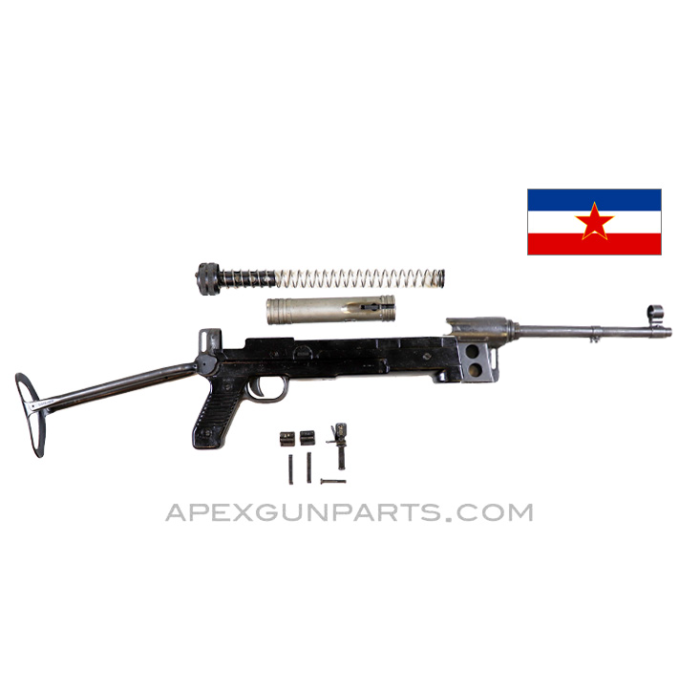 Yugoslavian M56 SMG Parts Kit , 9.75" Barrel, Folding Stock, 7.62x25, *Very Good*