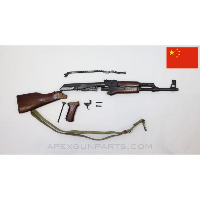 Chinese AK-47 Parts Kit w/ Original Chrome Lined Populated Barrel, Matching, 7.62x39 *Very Good*