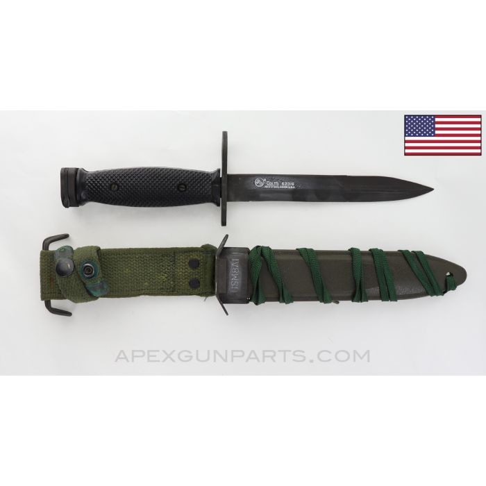 Colt M7 (M16) Bayonet, w/ Colt Scabbard *Very Good*