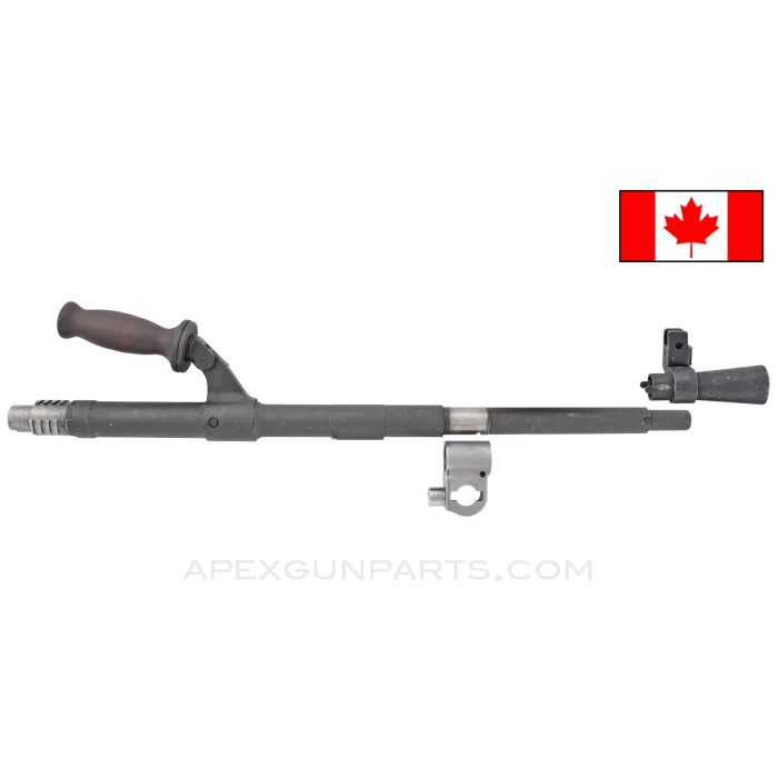 BREN Mk2 Barrel with Wood Carry Handle, Parkerized, John Inglis Made, 8mm Mauser *Excellent