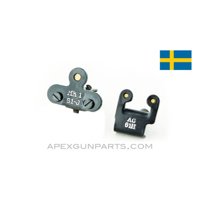 Swedish Ljungman AG-42 Night Sight Set, In Leather Case *Good* 