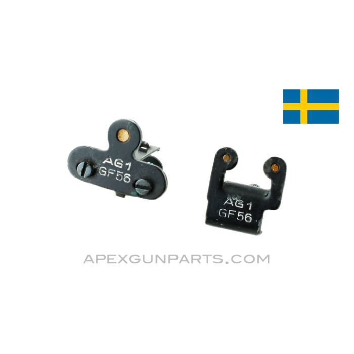 Swedish Ljungman AG-42 Night Sight Set, In Vinyl Case *Good* 