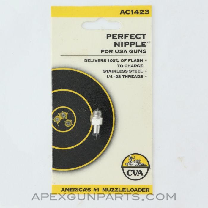 CVA Muzzleloader Nipple, Perfect Nipple #AC1423 *NEW*