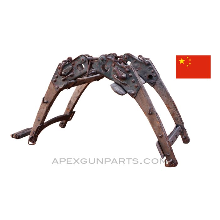 Chinese Military Pack Saddle Frame, Metal & Wood, for Cargo  *Fair* 