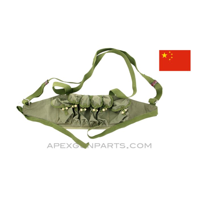 Chinese Type 79 Chest Rig, OD Green Canvas, *Very Good*
