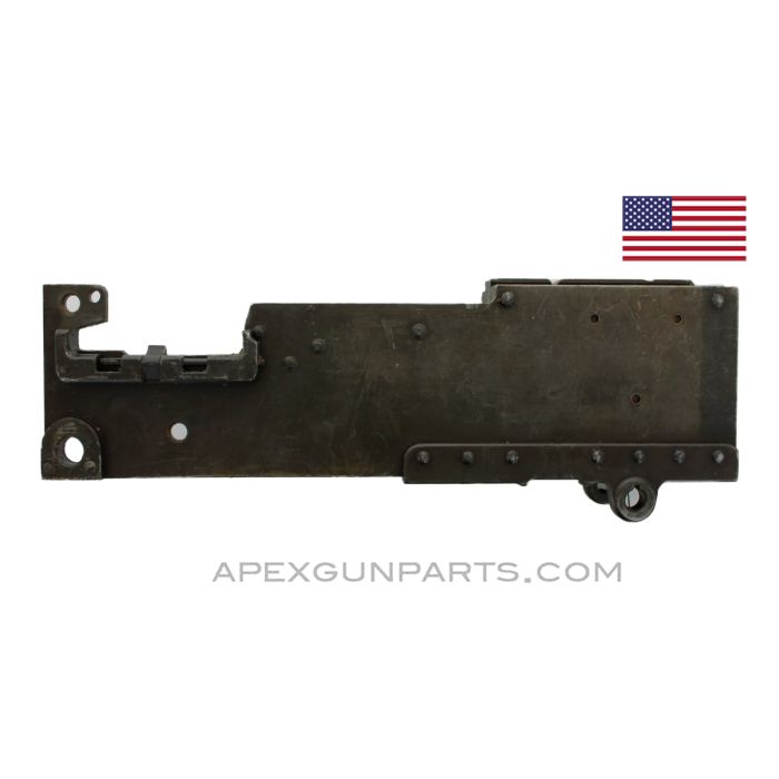 Browning 1919 Left Hand Side Plate (LHSP), w/ Top & Bottom Plate, Pawl Bracket, Breech Lock Cam .30-06 *Good* 