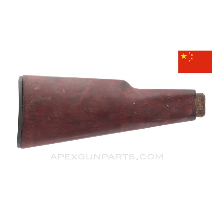 Chinese AK-47 Buttstock, Red Phenolic, Cracked