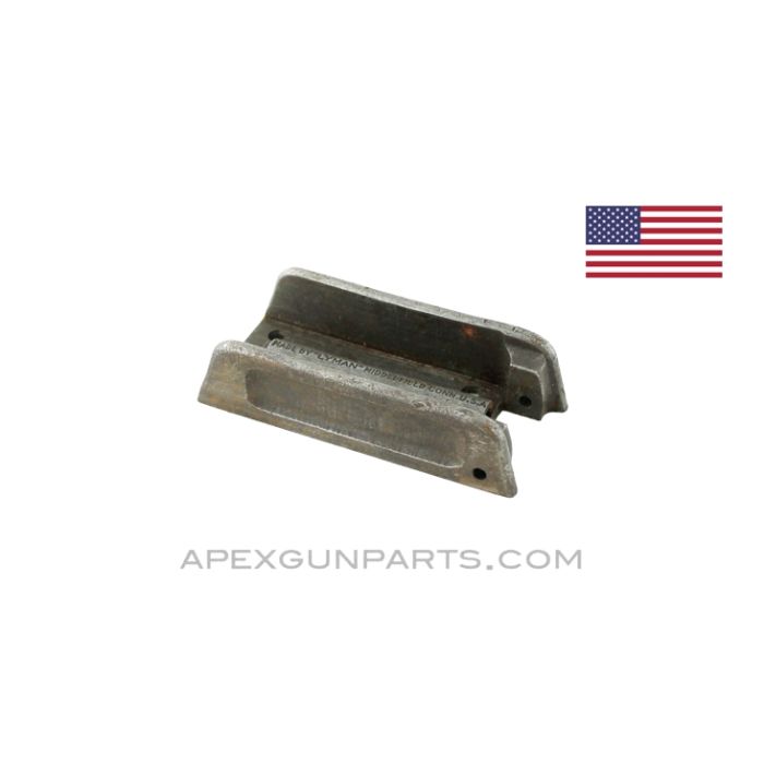 Thompson 1928 Rear Sight Base, Lyman Adjustable, Stripped, *Good* 