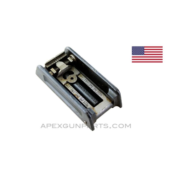 Thompson SMG Adjustable Rear Sight Assembly, Complete, Lyman, *Very Good* 