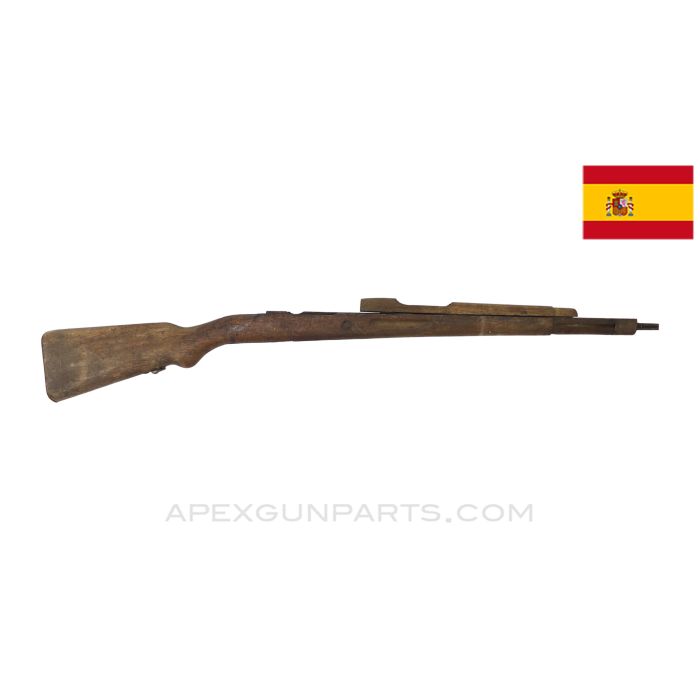 Spanish M43 Mauser Stock Set, 38", No Barrel Band Spring *Good*