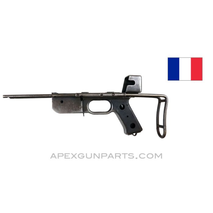 French MAT-49 Project Lower Receiver, Stripped, With Wire Collapsible stock *Fair* 