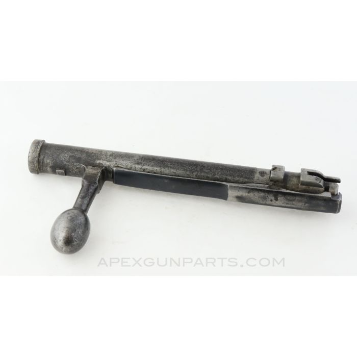 Japanese Type 38 Bolt Body, w/ Extractor, Straight Handle, Blued, 6.5X50SR Arisaka  *Good* 