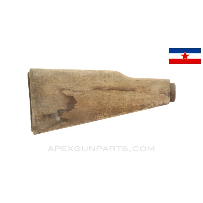 Yugoslavian M70 AK47 Butt Stock, has Water Spots / Stained, No Parts Fitted *Unused*