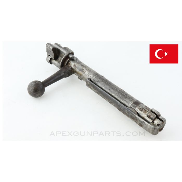 Turkish M98 Bolt, Complete, Long Root, Straight Handle, 7.92X57 *Good*  