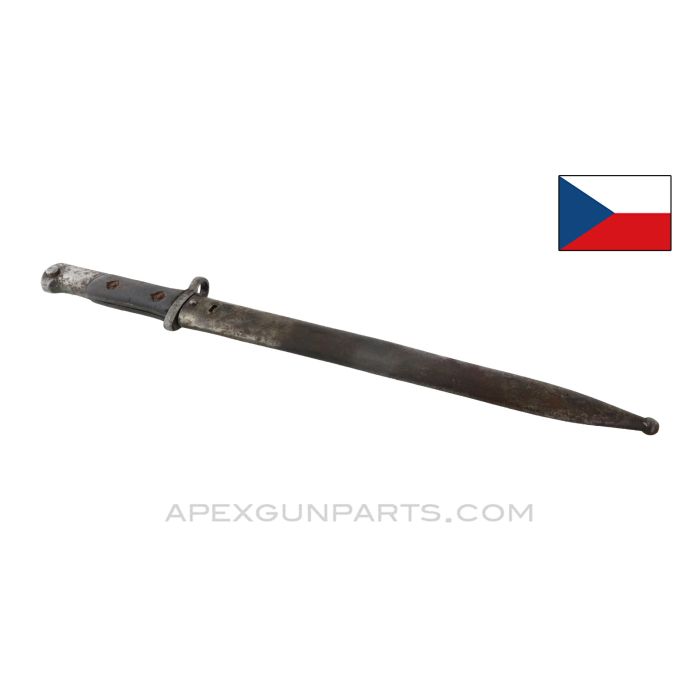 FN Model 24 Czech Short Bayonet, w/Short Lug, and Scabbard, *Fair*