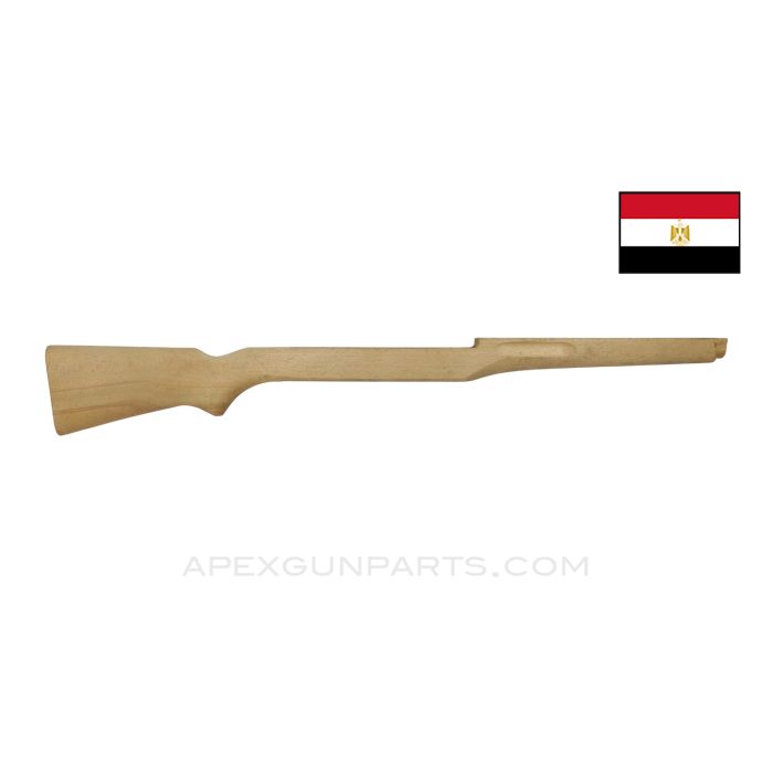 Egyptian Rashid Carbine Stock, Chipped / Cracked, Unfinished *NOS* Sold AS-IS
