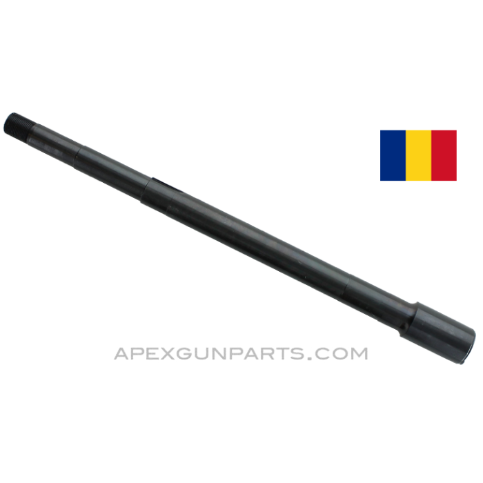 Romanian AKM Barrel, Chrome Lined, Cold Hammer Forged, Threaded Muzzle, 12" Long, Blued, 7.62x39, *NEW* 