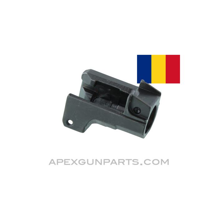 Romanian AKM Front Trunnion, UnMarked / UnNumbered, UnDrilled, Blued, 7.62x39 *NEW*