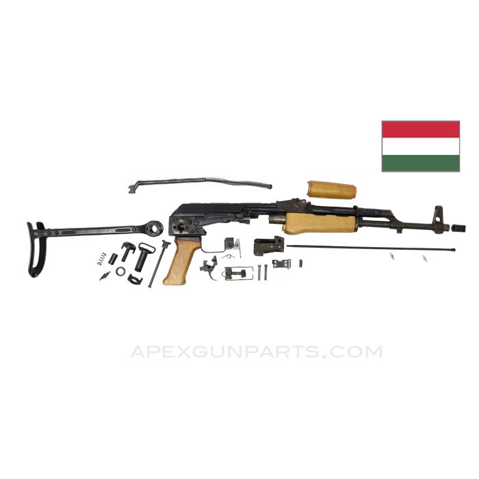 AK-63D Hungarian AMMS Under Folder Parts Set, 16" Original CL Populated Barrel w/Muzzle Nut, 7.62X39 *Good* 