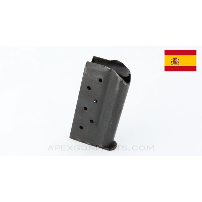 Spanish Destroyer Carbine Magazine, 6rd, Bergmann-Bayard, Factory, 9x23mm Largo *Good*
