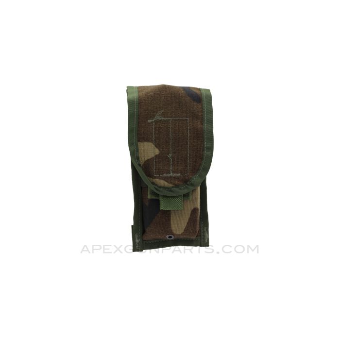 M-16 / M4 Dual Mag Pouch CQB, Woodland *Good*