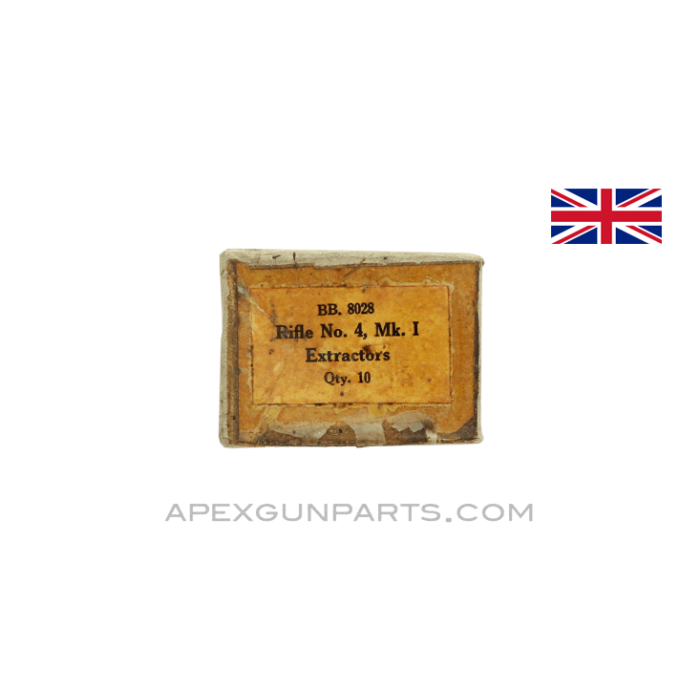 Enfield #4 / #5 Extractors, Set of 10, Boxed, .303 BR, *NOS*     