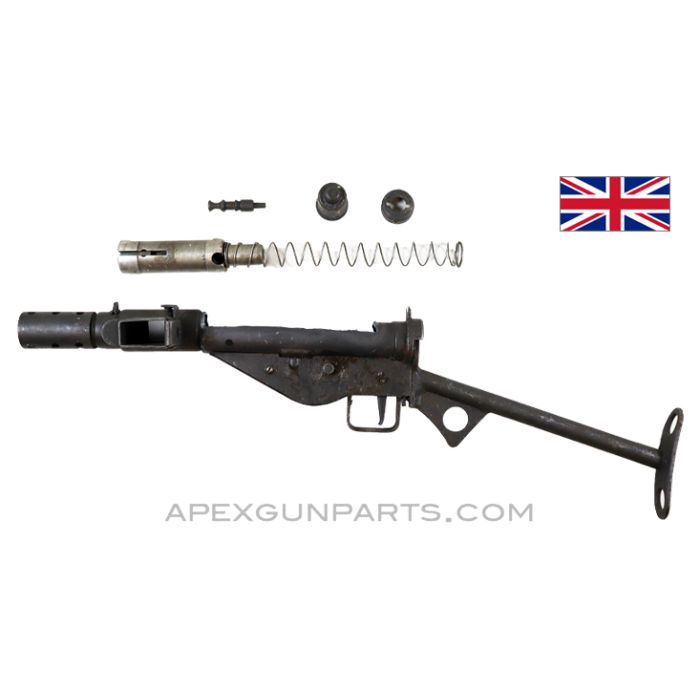 STEN Mk 2 SMG Parts Set w/"T" Stock, 9mm Luger