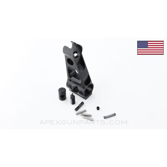 PKM Front Sight Base Assembly w/Pins/Parts, Black, U.S. Made *NEW*  