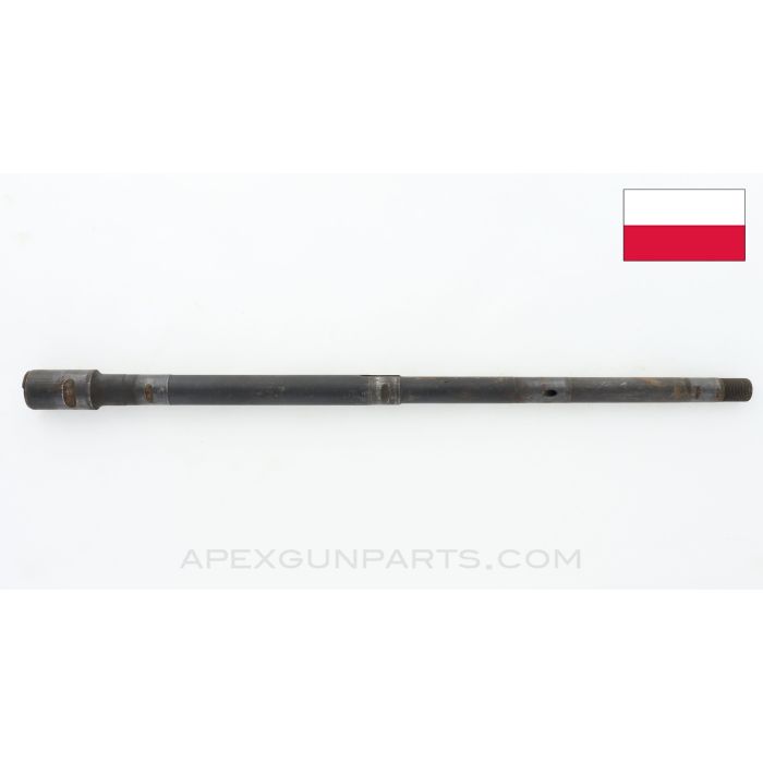 Polish AK-47 Barrel, 16", Chrome Lined, Cold Hammer Forged, Stripped, Heavy Use, 7.62x39 *Poor*
