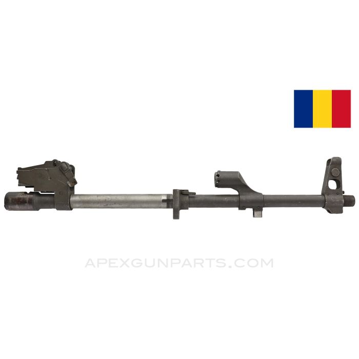 Romanian AK-47 / AKM Barrel Assembly, 16", Chrome Lined, Cold Hammer Forged, Modified Bayonet Lug, 7.62X39 *Very Good*