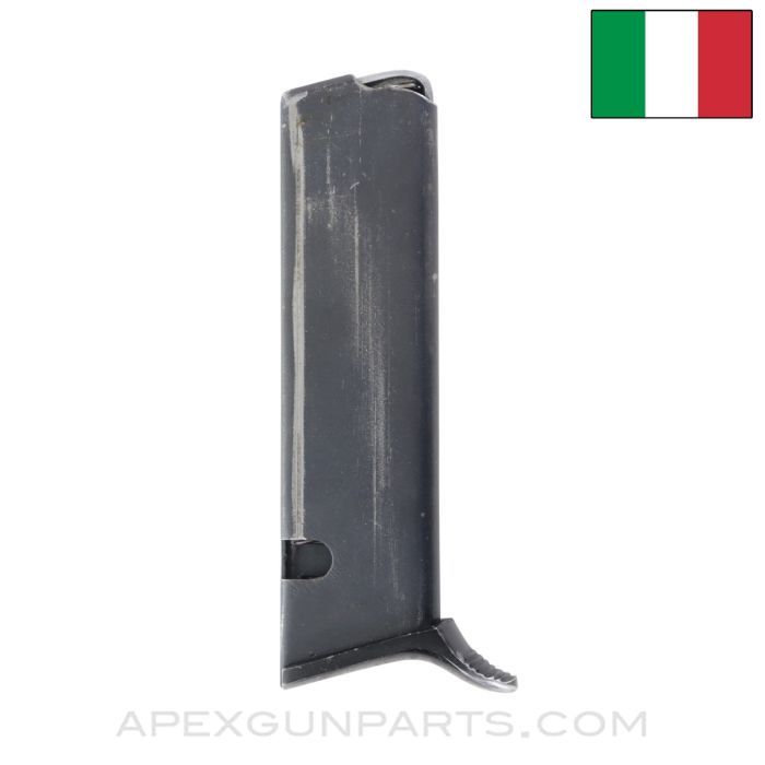 Beretta Model 70 Pistol Magazine, 7rd, Witness Holes on Spine, Blued, .32 ACP / 7.65mm *Good*