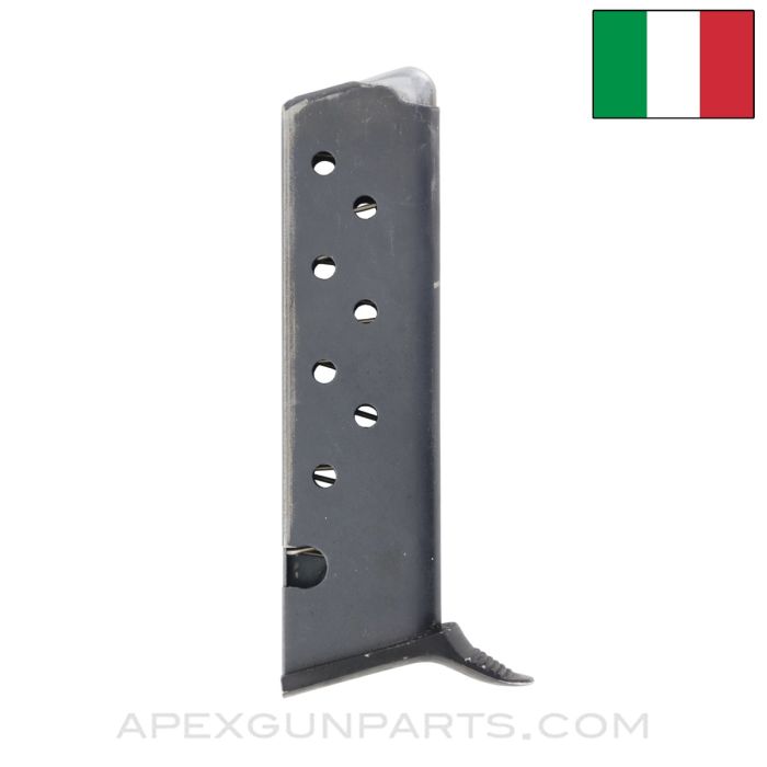 Beretta Model 70 Puma Pistol Magazine, 7rd, Witness Holes on Side, Blued, .32 ACP / 7.65mm *Good*