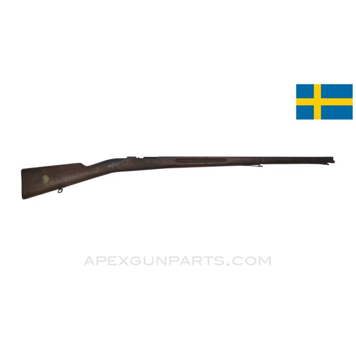 Swedish M96 Mauser Rifle Stock, 45", Cracked, Wood *Good*