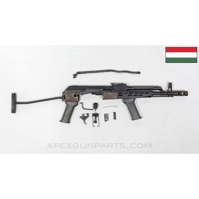 Hungarian AMD-63 Side Folder Parts Kit, 10.5" Original Barrel, w/ Polymer Grips, 7.62x39 *Good*
