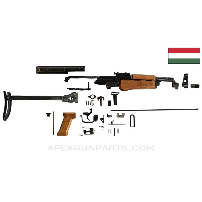 Hungarian AK-63D AMMS Under Folder Parts Kit w/Wood Grip, 7.62x39 *Good* ONE-OFF