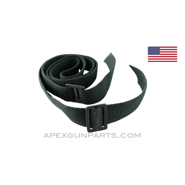 M16 / AR-15 Adjustable Sling, Small Arms "Silent Sling" Black Nylon *Very Good* 