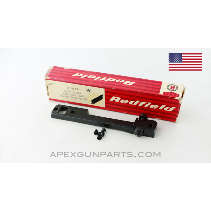 Remington JR700 SA Scope Mount Base, Short Action, Redfield *NIW*