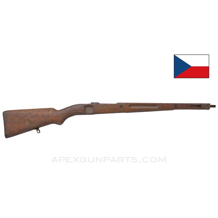 VZ-33 Carbine Stock, 34.5", Police Unit Marked, Wood *Fair*