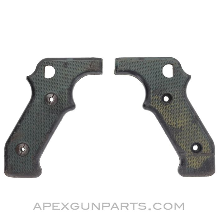 MAG58 Grip Panel Set, w/ Escutcheons, Painted Plastic *Good*