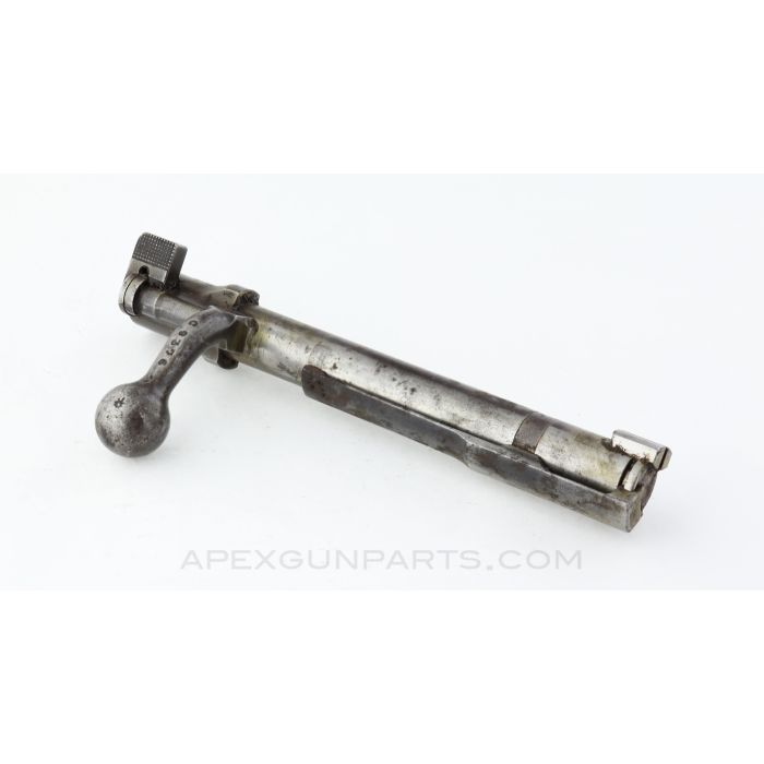 Chilean M1895 Carbine Bolt Assembly, Complete, Round Bolt Face, 7x57mm *Good*