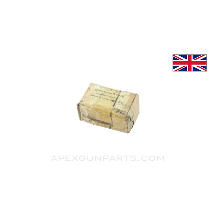 Enfield #4 Screw, Butt Plate Spring, Box of 20, *NIB*