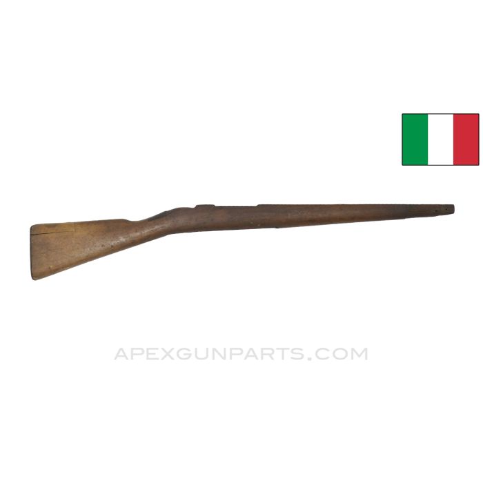 Italian Carcano M91/24 Carbine Stock, 33", Sling Bar Only Type, Repaired Wood *Fair*