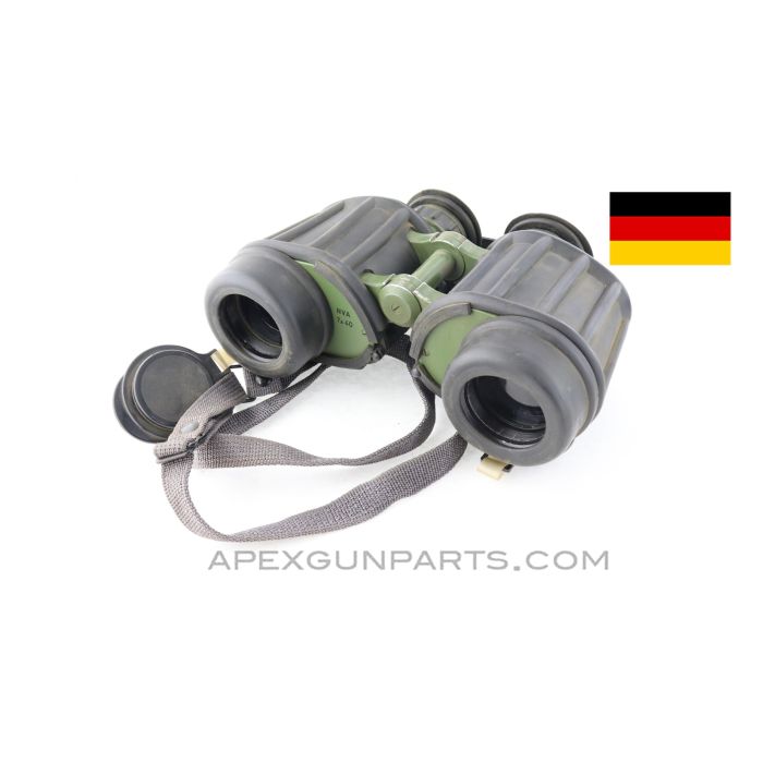 Carl Zeiss Jena Binoculars, DF 7x40, NVA East German Issue, Grade "B" *Fair / AS-IS*