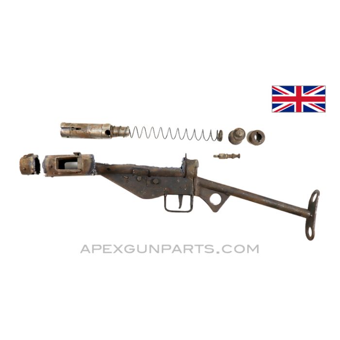 STEN Mk 3 SMG Parts Set w/"T" Stock, 9mm Luger
