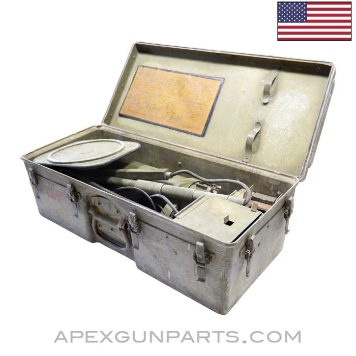 Corps of Engineers, Detecting Set, Mine (C), DT-44D/PRS-3, w/ Transit Crate, *Good*