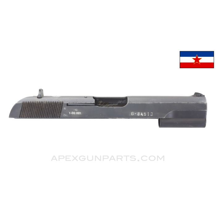 Yugoslavian M57 Tokarev Slide Assembly, w/ Yugoslavian Army Crest, No Import Marks and Safety, *Very Good*