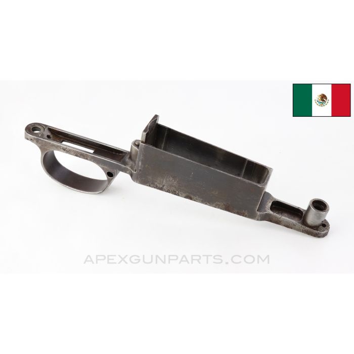 Mexican M1910 Mauser Trigger Guard, w/ Lock Screw Cutouts, Stripped, Corrosion *Good*