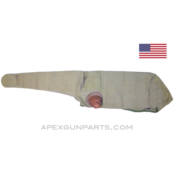 Browning 1919 Gun Cover, M13, Early OD Green Canvas, USGI *Very Good* 